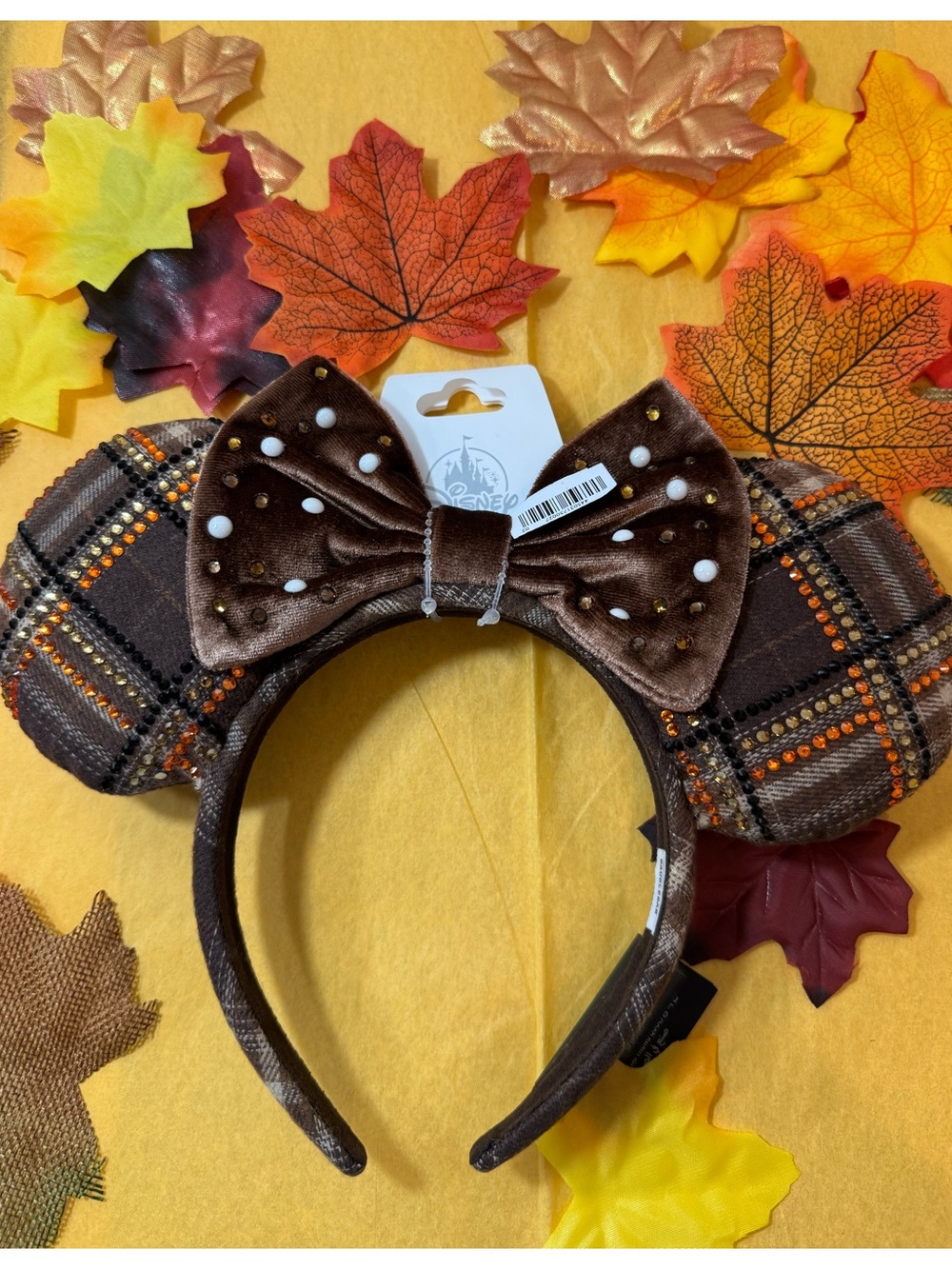 Minnie Mouse Plaid Ears Headband for Adults by BaubleBar - Picture 6 of 12